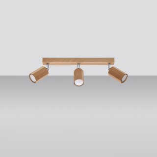 Sollux Lighting Plafon ZEKE 3 dąb