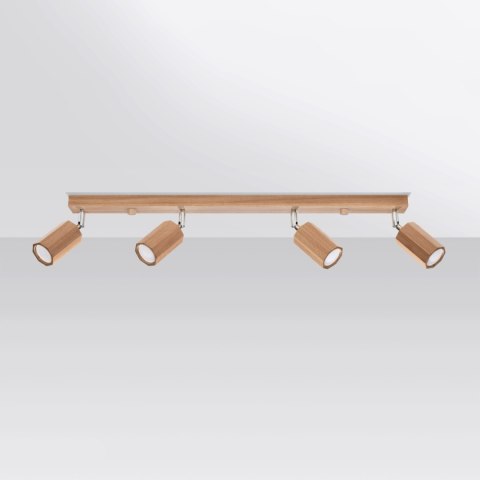 Sollux Lighting Plafon ZEKE 4 dąb