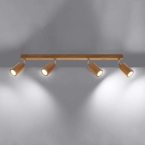 Sollux Lighting Plafon ZEKE 4 dąb