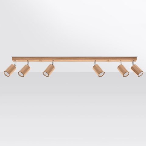 Sollux Lighting Plafon ZEKE 6 dąb