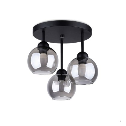 Sollux Lighting Żyrandol ALINO 3 czarny