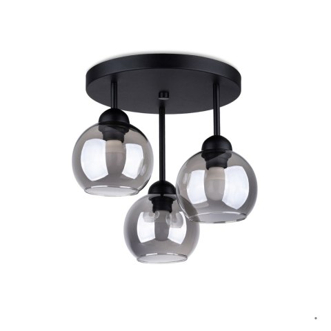Sollux Lighting Żyrandol ALINO 3 czarny