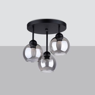 Sollux Lighting Żyrandol ALINO 3 czarny