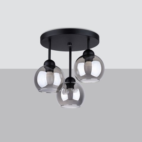 Sollux Lighting Żyrandol ALINO 3 czarny