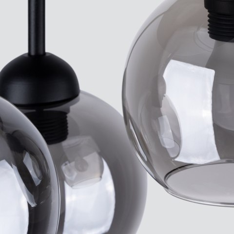 Sollux Lighting Żyrandol ALINO 3 czarny