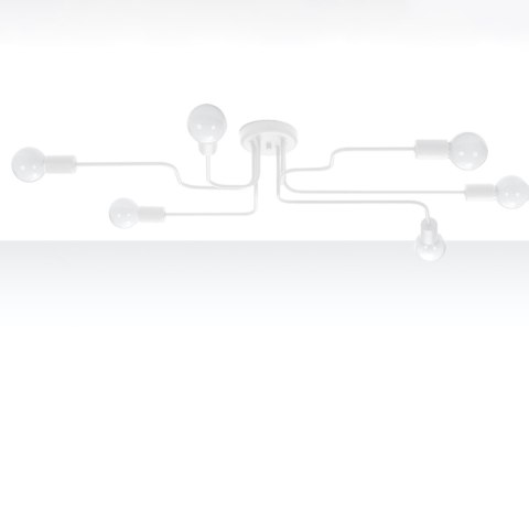 Sollux Lighting Żyrandol VECTOR 6 biały
