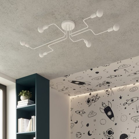 Sollux Lighting Żyrandol VECTOR 6 biały