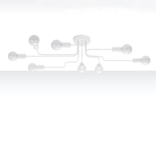 Sollux Lighting Żyrandol VECTOR 8 biały