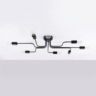 Sollux Lighting Żyrandol VECTOR 8 czarny