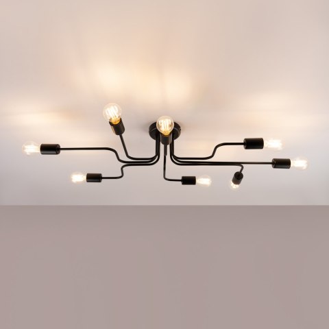 Sollux Lighting Żyrandol VECTOR 8 czarny