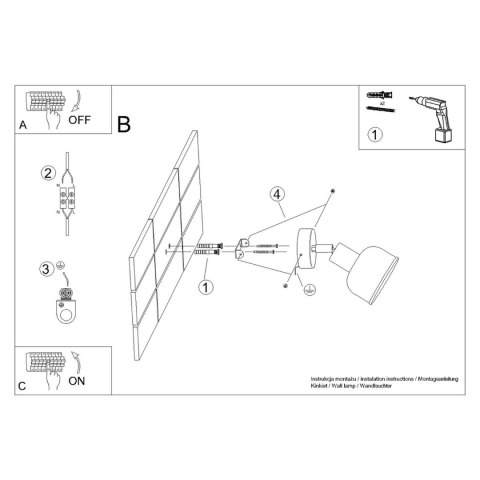 Sollux Lighting Kinkiet ELBA biały