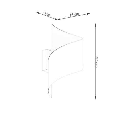 Sollux Lighting Kinkiet TALASSA czarny