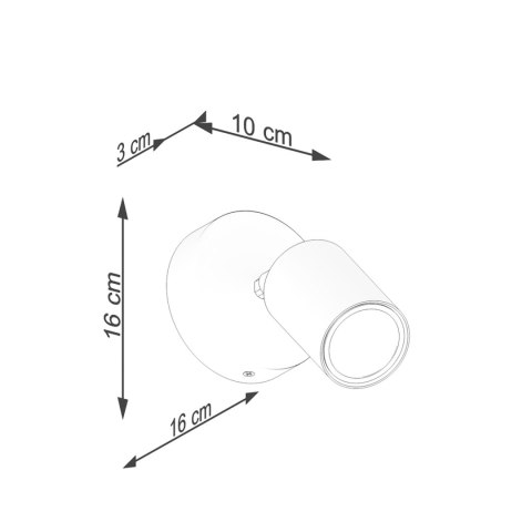 Sollux Lighting Kinkiet VERDO czarny