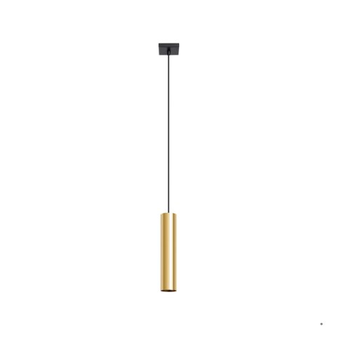 Sollux Lighting Lampa Wisząca LAGOS 1 złoty połysk