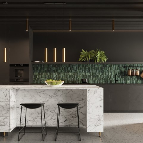 Sollux Lighting Lampa Wisząca LAGOS 1 złoty połysk