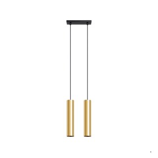 Sollux Lighting Lampa Wisząca LAGOS 2 złoty połysk