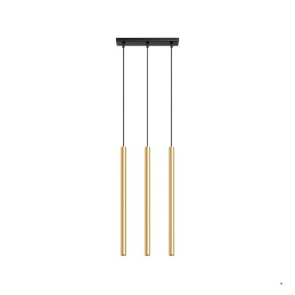 Sollux Lighting Lampa Wisząca PASTELO 3L złoty połysk