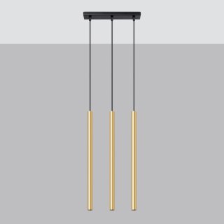 Sollux Lighting Lampa Wisząca PASTELO 3L złoty połysk