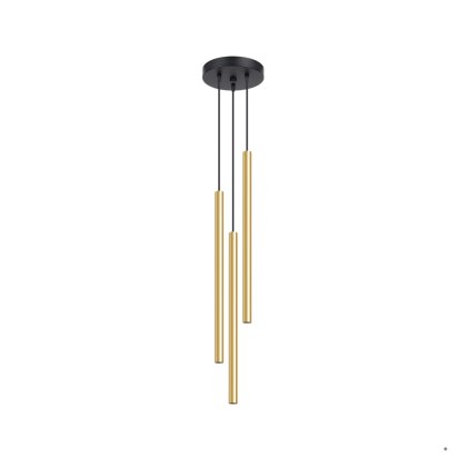 Sollux Lighting Lampa Wisząca PASTELO 3P złoty połysk