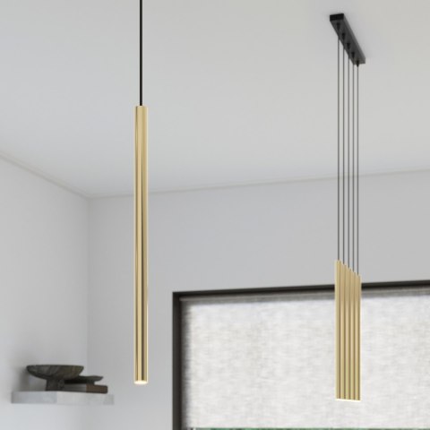 Sollux Lighting Lampa Wisząca PASTELO 3P złoty połysk