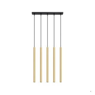 Sollux Lighting Lampa Wisząca PASTELO 5L złoty połysk