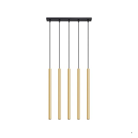 Sollux Lighting Lampa Wisząca PASTELO 5L złoty połysk
