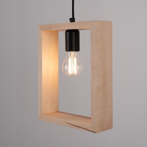 Sollux Lighting Lampa wisząca ARIES naturalne drewno