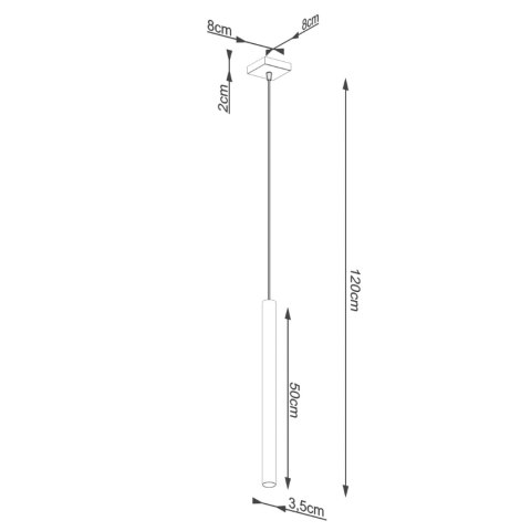 Sollux Lighting Lampa wisząca PASTELO 1 beton