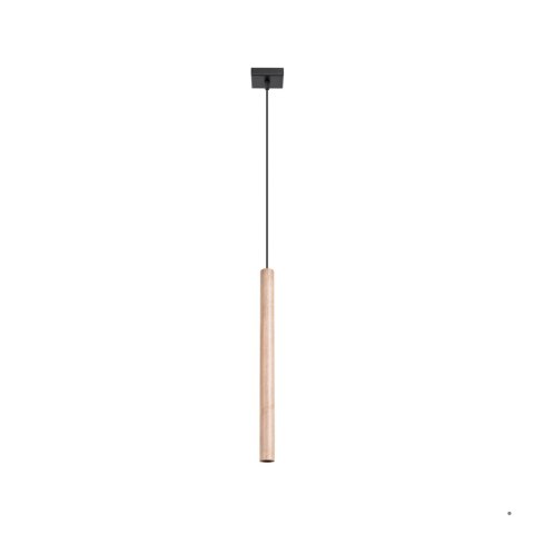 Sollux Lighting Lampa wisząca PASTELO 1 drewno