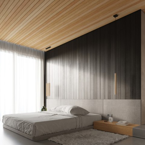 Sollux Lighting Lampa wisząca PASTELO 1 drewno