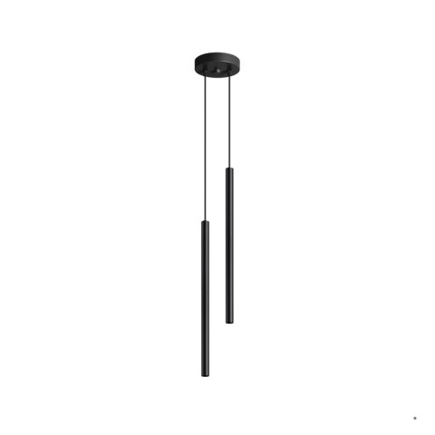Sollux Lighting Lampa wisząca PASTELO 2 czarna