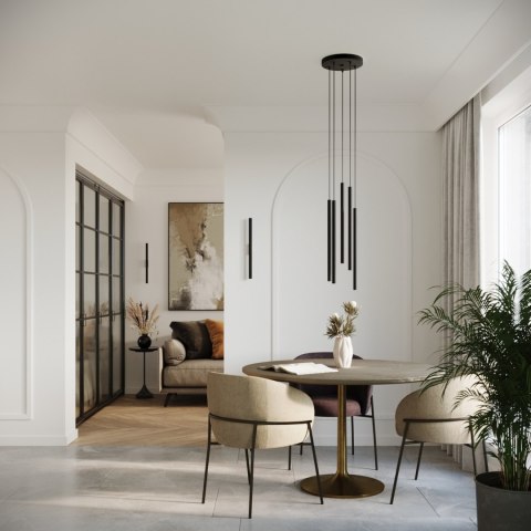 Sollux Lighting Lampa wisząca PASTELO 2 czarna