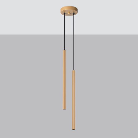 Sollux Lighting Lampa wisząca PASTELO 2 złota