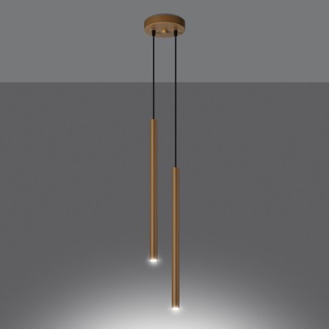 Sollux Lighting Lampa wisząca PASTELO 2 złota
