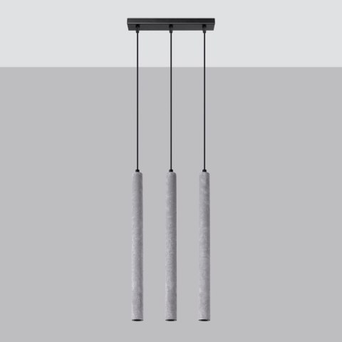 Sollux Lighting Lampa wisząca PASTELO 3L beton
