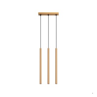 Sollux Lighting Lampa wisząca PASTELO 3L złota