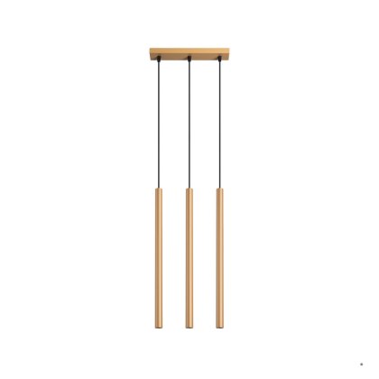 Sollux Lighting Lampa wisząca PASTELO 3L złota