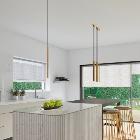 Sollux Lighting Lampa wisząca PASTELO 3L złota