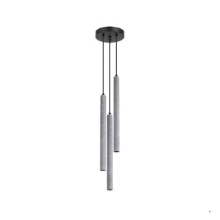 Sollux Lighting Lampa wisząca PASTELO 3P beton