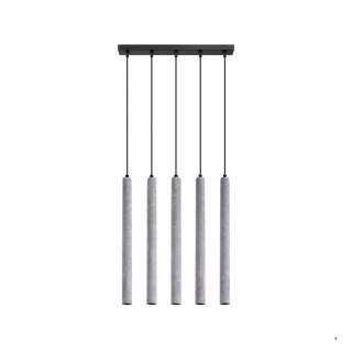 Sollux Lighting Lampa wisząca PASTELO 5L beton