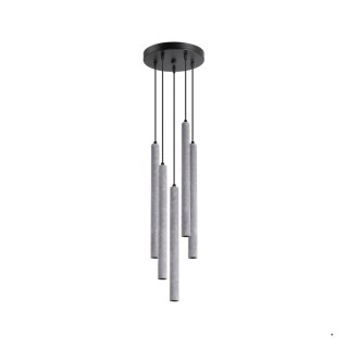 Sollux Lighting Lampa wisząca PASTELO 5P beton