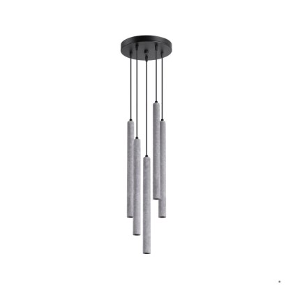 Sollux Lighting Lampa wisząca PASTELO 5P beton