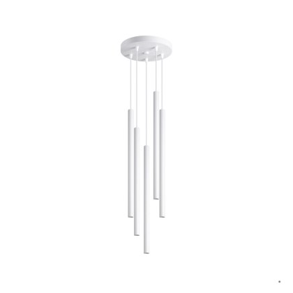 Sollux Lighting Lampa wisząca PASTELO 5P biała