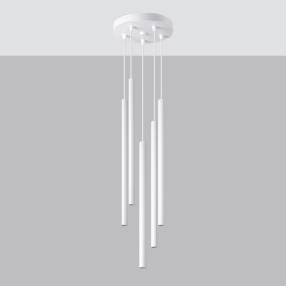 Sollux Lighting Lampa wisząca PASTELO 5P biała
