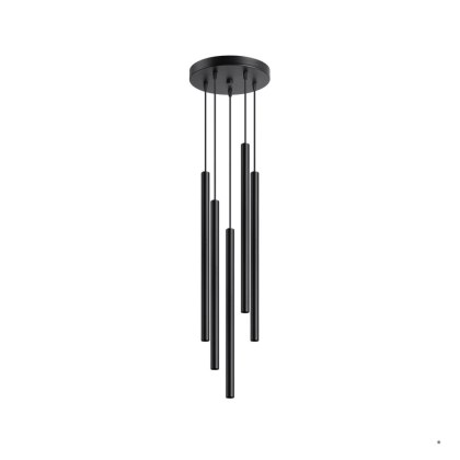 Sollux Lighting Lampa wisząca PASTELO 5P czarna