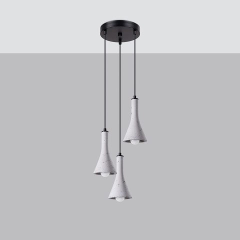 Sollux Lighting Lampa wisząca REA 3P beton