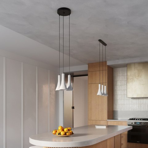 Sollux Lighting Lampa wisząca REA 3P beton