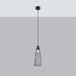 Sollux Lighting Lampa wisząca SUBA 1 czarna