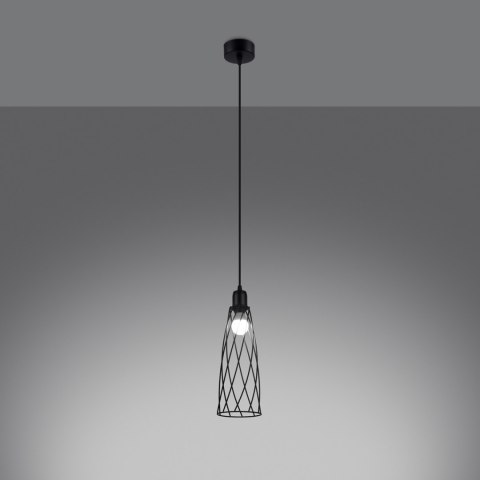 Sollux Lighting Lampa wisząca SUBA 1 czarna