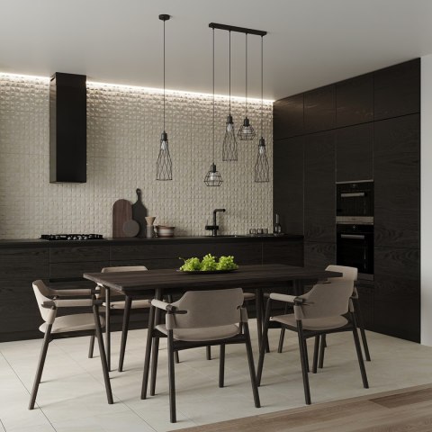 Sollux Lighting Lampa wisząca SUBA 1 czarna
